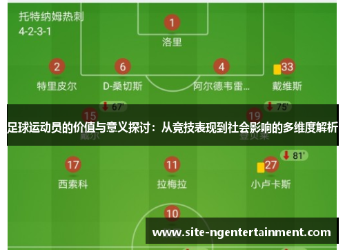 足球运动员的价值与意义探讨：从竞技表现到社会影响的多维度解析